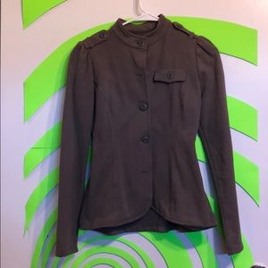 Gray military style jacket